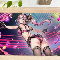 YuGiOh Girl Table Playmat Doremichord Scale TCG CCG Mat Trading Card Game Mat Mouse Pad Gaming Play Mat 60x35cm Mousepad
