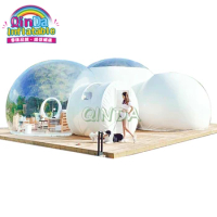Double Room Transparent Clear Dome Inflatable Bubble Tent Pvc Igloo Camping Tent