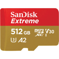 SanDisk 晟碟 512GB microSDXC 190MB/s Extreme 4K U3 A2記憶卡