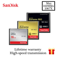 SanDisk CF Memory Card 16GB 32GB 64GB 128GB CF card extreme PRO High Speed compact flash card for DS