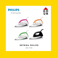 PHILIPS DRY IRON HD1173 / SETRIKA BAJU HD 1173 / HD-1173 SETRIKA RESMI