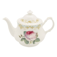 英國 Roy kirkham 古典玫瑰系列 - 1000ml骨瓷花茶壺