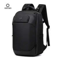 OZUKO Notebook backpack Outdoor Men's Backpack Fashion Travel Backpack Waterproof Computer Bag for College Students