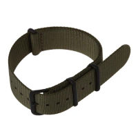 20mm Army Green Nylon Fabric Outdoor Sport Watch Band Strap Fits TIMEX WEEKENDER