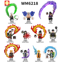 WM6218 FOLY012 Demon Slayer Kimetsu No Yaiba figures toy kids building blocks toys boy girl birthday