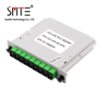 SC APC optical fiber splitter electrical grade 1:8 fiber ratio PLC card type