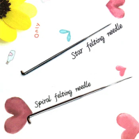 Free shipping 100PCS Star felting needle/Spiral felting Needle Feliting Wool Needles made in China
