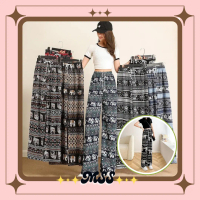 MSS-Celana Tidur Kulot Kode 6984 Motif Batik Panjang Motif Etnik Gajah Bahan Rayon Sintesis All Size