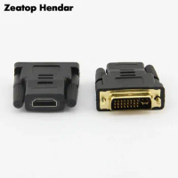 1Pcs DVI-D Male(24+5 pin) to HDMI Female(19-pin) Adapter DVI to HDMI Connector