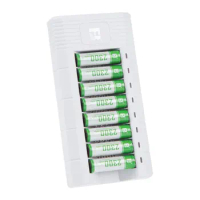 Rechargeable AA Battery kit FB-28 |rechargeable AA battery 2300mAh * 8 + Eight-slot charger