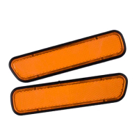 1 Pair Universal Fender Side Reflector Reflective Sticker Marker for Car Trailer Motorcycle Amber