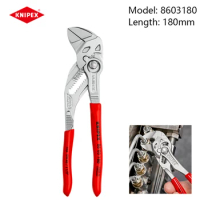 KNIPEX 8603180 Pliers Wrench 2-In-1 Pliers and Wrench 180mm Lightweight and Convenient Adjustable
