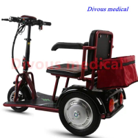 3 Wheel Portable Foldable Electric Mobility Scooter with Lithium Battery for Disabled and Elderly Tricycle