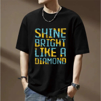Fashion short-sleeved T-shirt and top, high-quality high-elastic cotton, popular pattern, suitable f