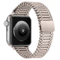 Link Bracelet For Apple watch Ultra band 49mm 44mm 45mm 42mm 41mm 40mm Magnetic stainless steel iWatch Series 8 SE 3 7 6 5 strap