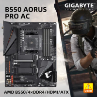 GIGABYTE B550 AORUS PRO AC AMD Motherboard AM4 Socket ATX DDR4 Supports for Ryzen 5 3350G 3400GE 3500 3500X 3600 3600XT 3600X