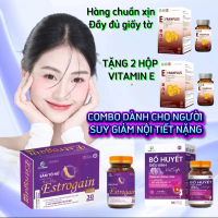 {COMBO VIPP} Viên uống Sâm Tố Nữ Estrogen Gold 1 hộp 30 viên và viên uống Bổ Huyết Điều Kinh 1 hộp 3