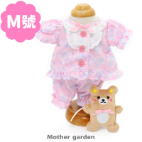 【Usamomo】更衣衣服-睡衣套組 熊熊 43cm專用 玩偶配件