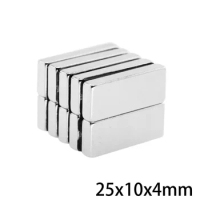 5/10/20/30/50/100PCS 25X10X4 Powerful block Magnets 25mm*10mm Neodymium Magnet 25x10x4mm Permanent NdFeB Magnetic 25*10*4 mm