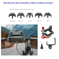For DJI MINI SE Remote Controller Holder Bicycle Bracket Bike Mount for DJI Mavic Mini/Mavic 2/Mavic Pro/Mavic Air/Spark Drone