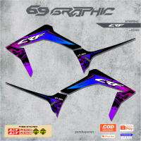 Sticker Stiker Crf 150L New Ori Striping Aksesoris List Variasi Body Motor Honda Keren Simpel Racing