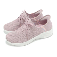 【SKECHERS】休閒鞋 Ultra Flex 3-Elevated Motion Slip-Ins 女鞋 粉 套入式(150457-LTMV)