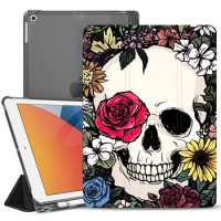 Flower skull Silicone ipad Case For 10.9 inch Air 4 2020 10.5 inch iPad Pro 7th Generation 8th 12.9 ipad Pro 2018 Mini 4 5 Cover