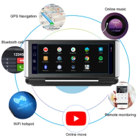 4G Car DVR black box Dash Cam Android 8.1 Wifi Bluetooth GPS Navig ADAS 1080P Rear camera Recorder Dashboard Remote Monitoring