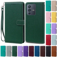 For Vivo V23 Case Vivo V23 5G Wallet Leather Flip Case For Vivo V2130 Cover Phone Case For Vivo V23 V 23 2130 Bumper Coque Funda