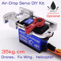 STServo 35kg Remote Control Air-Drop Releasable Servo Kit maximum 8kg load release goods from air for Drone Fix-wing Helicopter