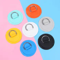 8cm/11cm Stainless Steel D Ring Pad/Patch With Glue PVC Pad Inflatable Boat Raft Dinghy Canoe Kayak Surfboard SUP Tie Down New