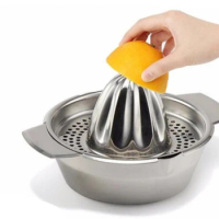 Portable Lemon Orange Manual Fruit Juicer 304 Stainless Steel Kitchen Accessories Tools Citrus Raw Hand Pressed Juice Maker