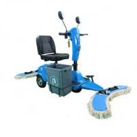 3 Wheels Mobility Cleaning Mop Scooter Electric Floor Machine Driving Dust Cart