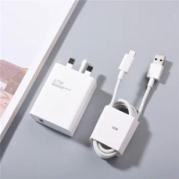 Original Xiaomi 67W Charger Turbo Fast Charge UK Adapter 6A Usb Type C Cable For Redmi Note 13 Pro Mi 13 Lite K60 K50 CIVI 3 2