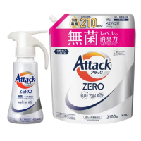【一匙靈】Attack ZERO 超濃縮噴槍型洗衣凝露 400公克 + 補充包 2100公克