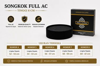 Songkok Hitam Premium Full AC Peci Hitam Full AC Tinggi 8 Kopiah Hitam Full AC 8 HITAM
