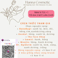 Bao lì xì túi mè mặt nạ Goodal, Banobagi, Wonjin, The Face Shop, Emmié