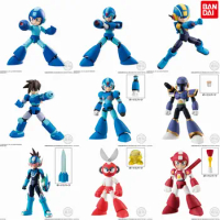 Bandai Genuine CANDY TOY Rockman Mega Man ACTION EXE ZERO Minipla VAVA Joints Movable Action Figure Model Toys