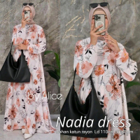 Nadia dress rayon motif by Alice