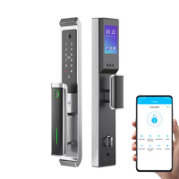 New Moblie TTLock APP Biometric Fingerprint RFID Card Password Key Smart Door Lock Electronic Door Fingerprint Lock With Camera