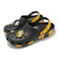 【Crocs】洞洞鞋 Hufflepuff Classic Clog 男鞋 女鞋 黑黃 赫夫帕夫 哈利波特 休閒鞋(21052990H)