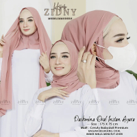HIJABZIDNY- Pashmina Oval instan masker  ayura ceruty babby doll Muslim Kerudung Wanita Ceruti Syari