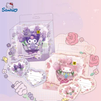 Sanrio Kuromi My Melody Bouquet Series Figure Elevator Anime Action Figurine Pink Rose Lavender Girl Heart Valentine's Day Gifts