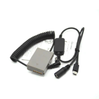 DC Plug Female USB Cable Type C+PS-BLN1 Dummy Battery Spring Wire BLN-1 DC Coupler for Olympus OM-D E-M5 E-M1 PEN E-P5 Camera