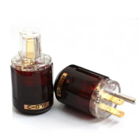 One Pair Oyaide C-079 P-079 US Power Plug 24k Gold Plated IEC Audio Connector Female-Male Power Plug Adapter