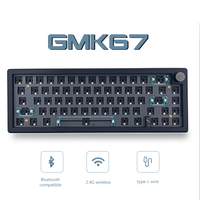 GMK67 65 Gasket Bluetooth 2.4G Wireless Hot-swappable Customized Mechanical Keyboard Kit RGB Backlit