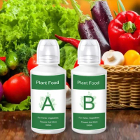 2Pcs/Box General Hydroponics Nutrients A and B for Plants Flowers Vegetable Fruit Hydroponic Plant Food Solution