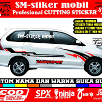 promo 1 set kanan kiri stiker mobil avanza xenia innova calya sigra xpander sienta dll stiker car