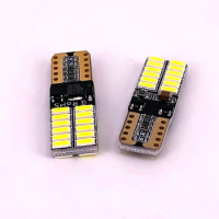 14Pcs T10 LED Auto Lamp Cars From Canbus W5W 4014 24-SMD 3W 6000K Light-Emitting Diodes Independent 