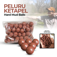Peluru Ketapel Slingshot Ammo Hard Mud Balls 9-10mm 100 PCS
